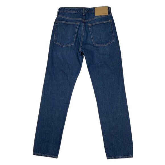 Rag and Bone Maya High Rise Slim Jean 29 Jasper Blue Denim Button Fly Retro Boho - Picture 11 of 12